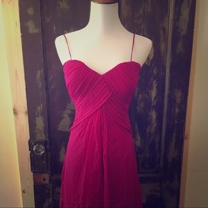 Tadashi Collection silk magenta dress 2